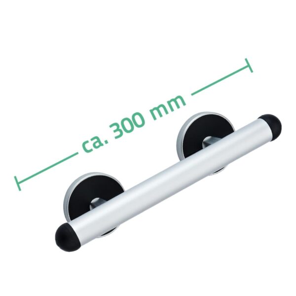 RIDDER Barra di Sicurezza Premium 30 cm Alluminio Cromato e Nero - immagine 5