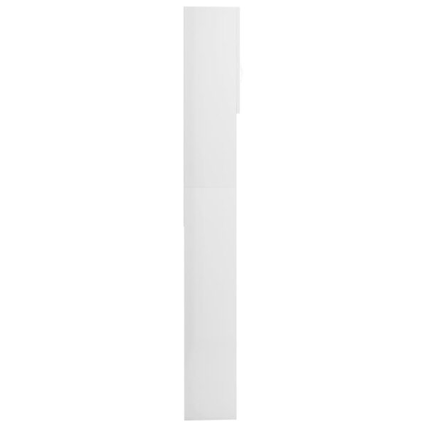 Mobile per Lavatrice Bianco Lucido 64x25,5x190 cm - immagine 7