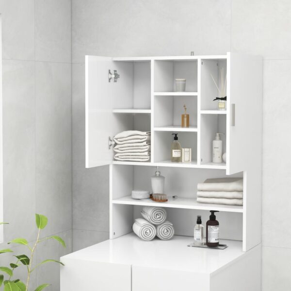 Mobile per Lavatrice Bianco 70,5x25,5x90 cm - immagine 7