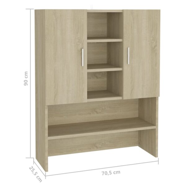 Mobile per Lavatrice Rovere Sonoma 70,5x25,5x90 cm - immagine 8