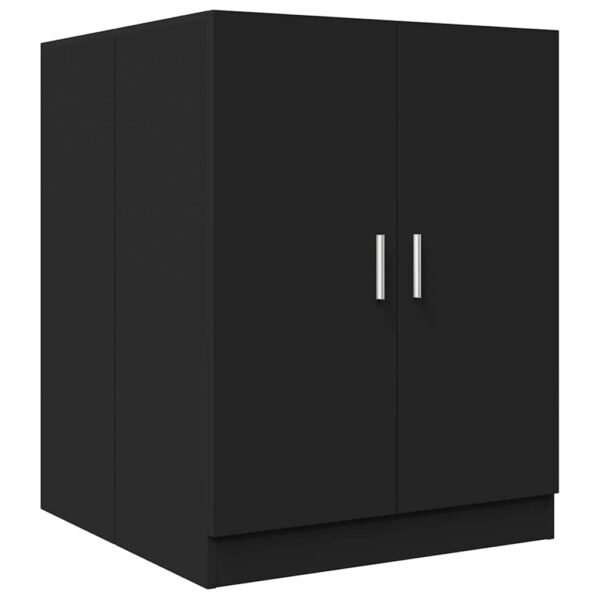 Mobile per Lavatrice Nero 71x71,5x91,5 cm - immagine 2