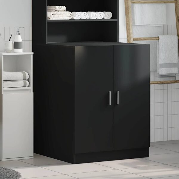 Mobile per Lavatrice Nero 71x71,5x91,5 cm - immagine 3