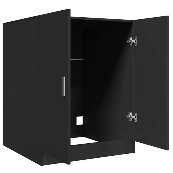 Mobile per Lavatrice Nero 71x71,5x91,5 cm - immagine 7