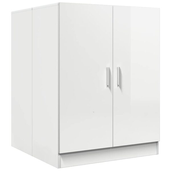 Mobile per Lavatrice Bianco Lucido 71x71,5x91,5 cm - immagine 2