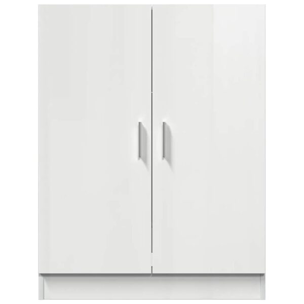 Mobile per Lavatrice Bianco Lucido 71x71,5x91,5 cm - immagine 4