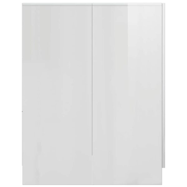 Mobile per Lavatrice Bianco Lucido 71x71,5x91,5 cm - immagine 5