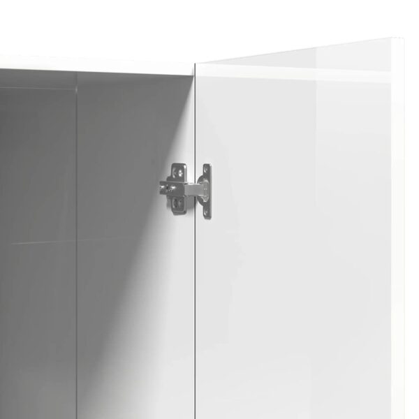 Mobile per Lavatrice Bianco Lucido 71x71,5x91,5 cm - immagine 8