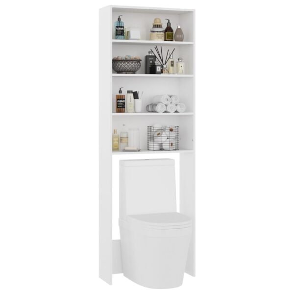 Mobile per Lavatrice Bianco 64x24x190 cm - immagine 6