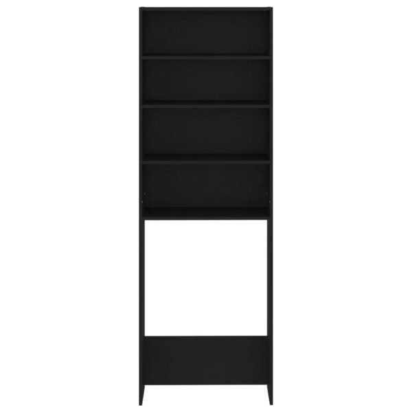 Mobile per Lavatrice Nero 64x24x190 cm - immagine 3