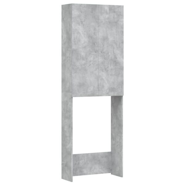 Mobile per Lavatrice Grigio Cemento 64x25,5x190 cm - immagine 2