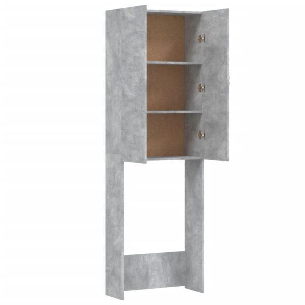 Mobile per Lavatrice Grigio Cemento 64x25,5x190 cm - immagine 5