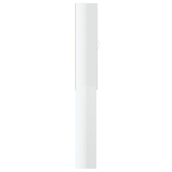 Mobile per Lavatrice Bianco Lucido 64x25,5x190 cm - immagine 4