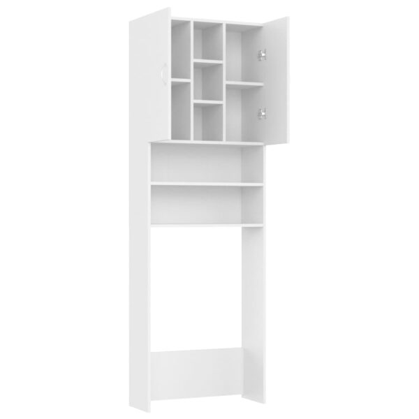 Mobile per Lavatrice Bianco 64x25,5x190 cm - immagine 5