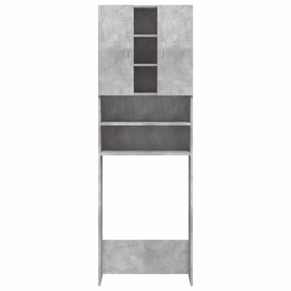 Mobile per Lavatrice Grigio Cemento 64x25,5x190 cm - immagine 3