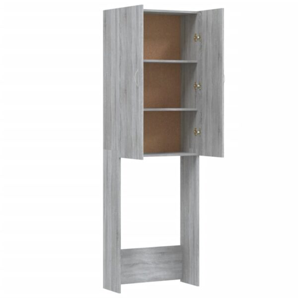 Mobile per Lavatrice Grigio Sonoma 64x25,5x190 cm - immagine 7