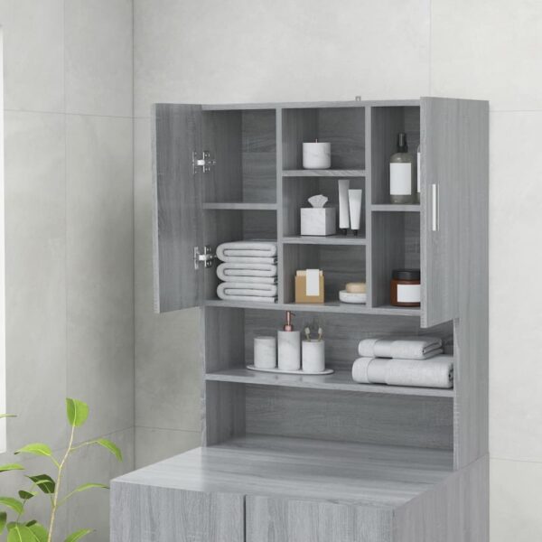 Mobile per Lavatrice Grigio Sonoma 70,5x25,5x90 cm - immagine 3