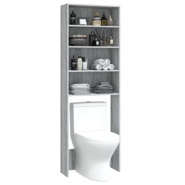 Mobile per Lavatrice Grigio Sonoma 64x24x190 cm - immagine 4