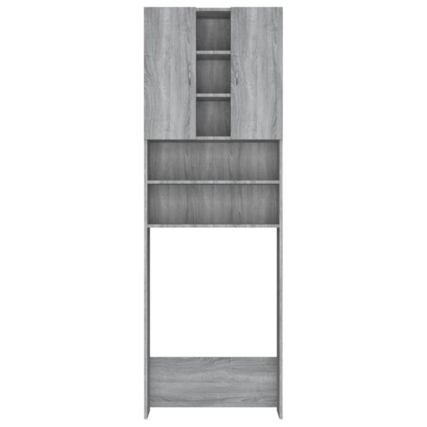 Mobile per Lavatrice Grigio Sonoma 64x25,5x190 cm - immagine 6