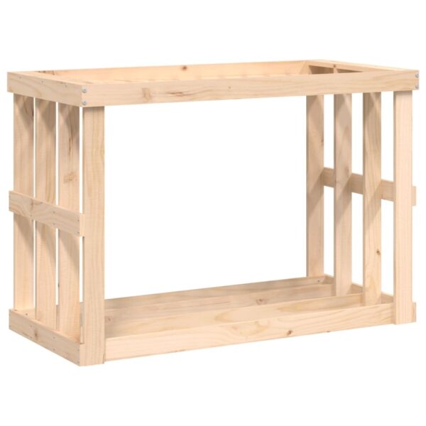 Portaceppi da Esterno 108x52x74 cm Legno Massello di Pino - immagine 2