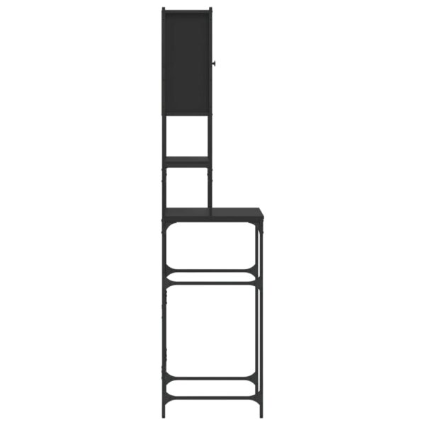 Mobile per Lavatrice Nero 68x48,5x194 cm - immagine 9