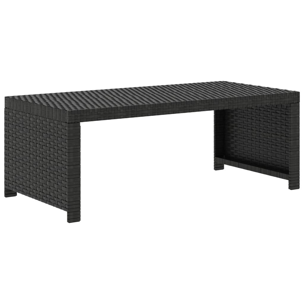 Set Divani da Giardino 5 pz con Cuscini in Polyrattan Nero - immagine 9