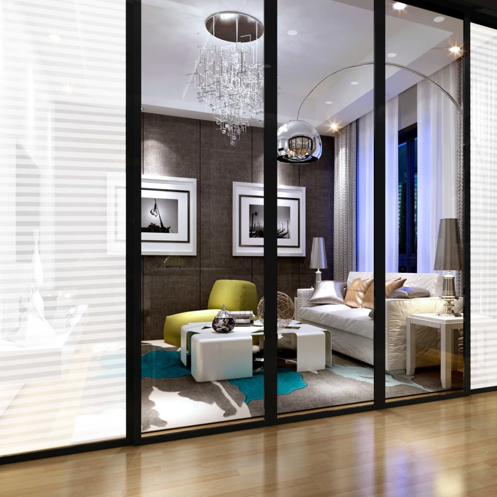 Pellicola per Finestra Design Smerigliato Strisce 0,9x50 m PVC - immagine 7