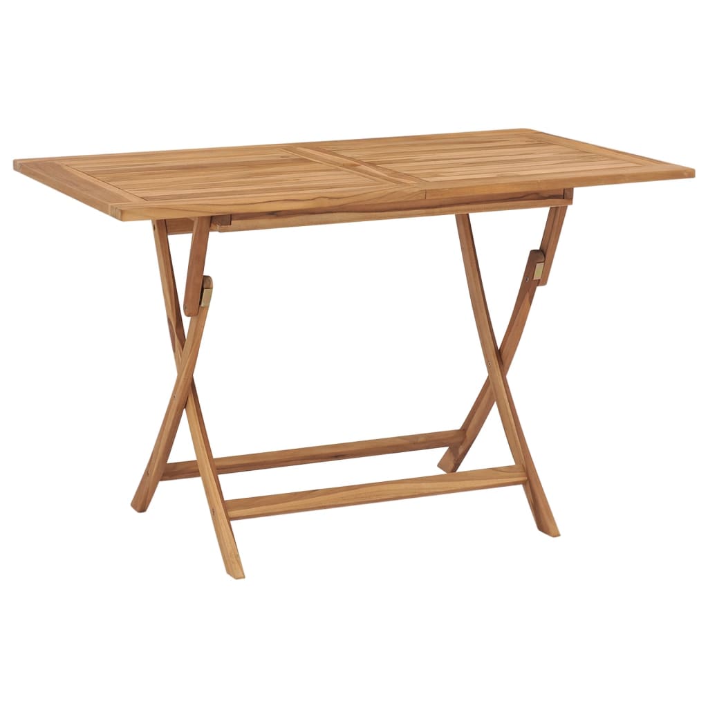 Set da Pranzo da Giardino 5 pz in Legno Massello di Teak - immagine 3