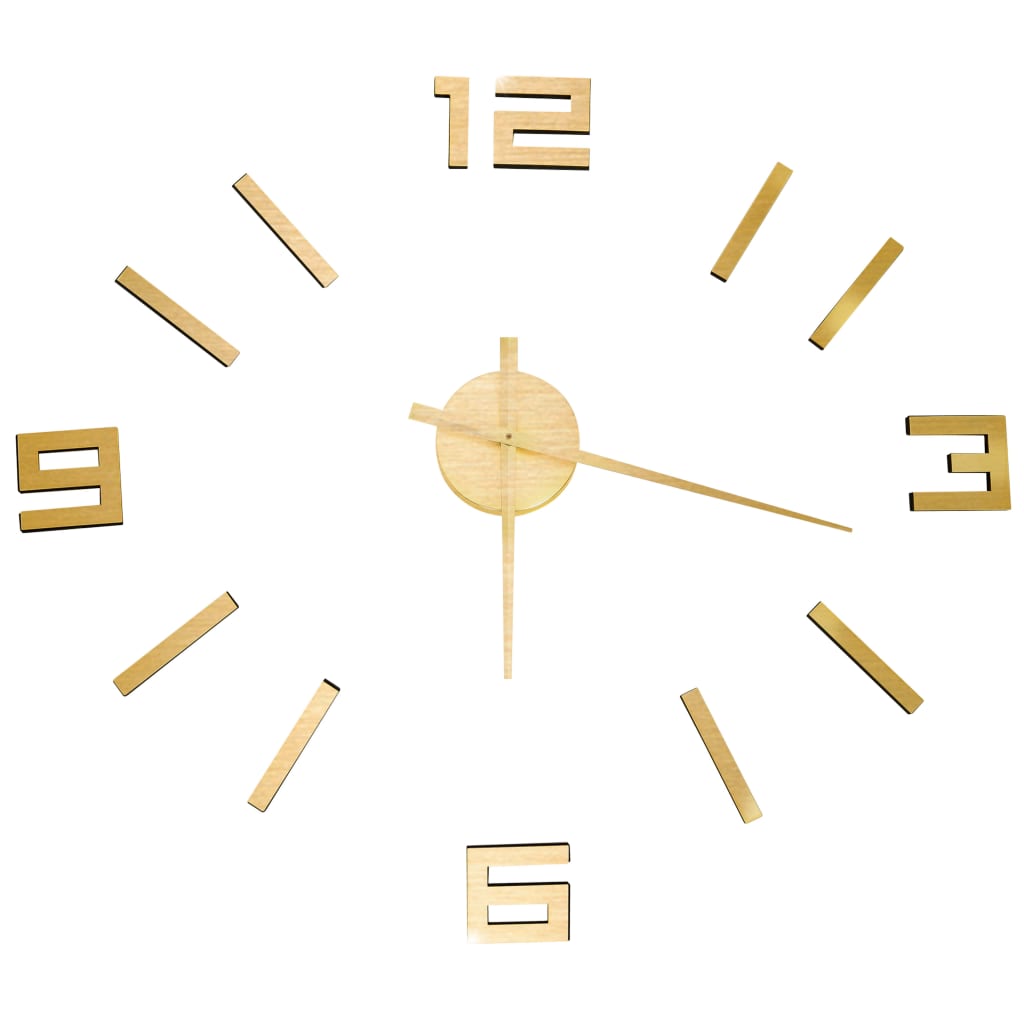 Orologio da Parete 3D Design Moderno Oro 100 cm XXL - immagine 2