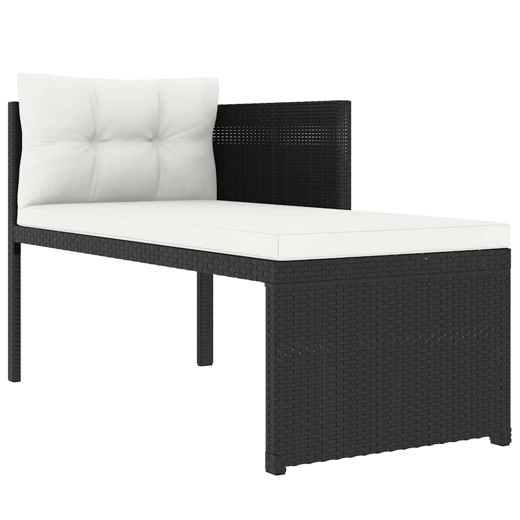 Set Divani da Giardino 4 pz in Polyrattan Nero - immagine 5