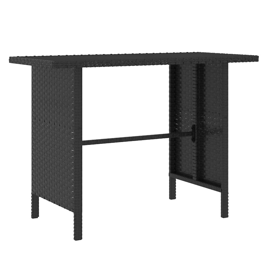 Set Divani da Giardino 4 pz in Polyrattan Nero - immagine 9
