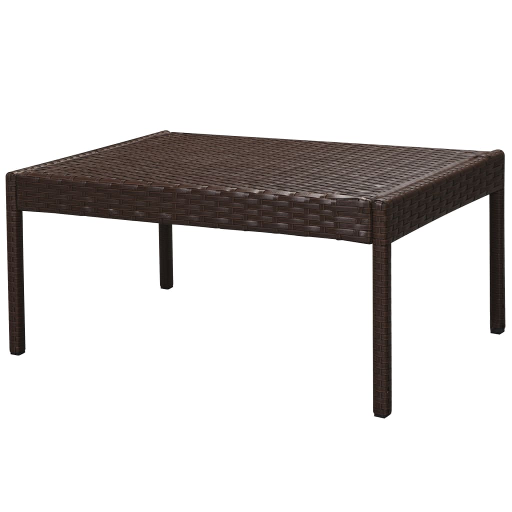 Set Divani da Giardino 6 pz con Cuscini in Polyrattan Marrone - immagine 5