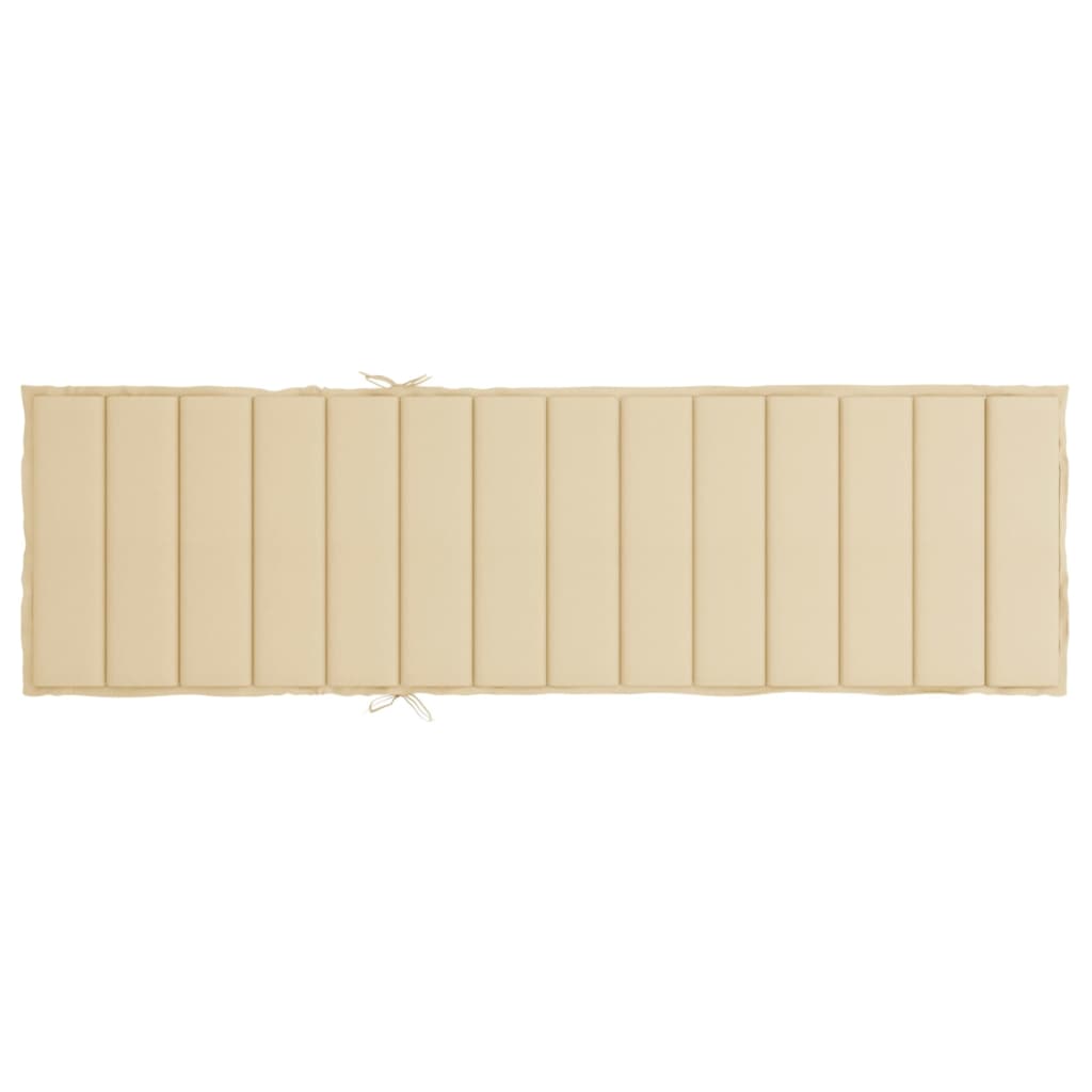 Cuscino per Lettino Beige 200x50x3 cm in Tessuto Oxford - immagine 5