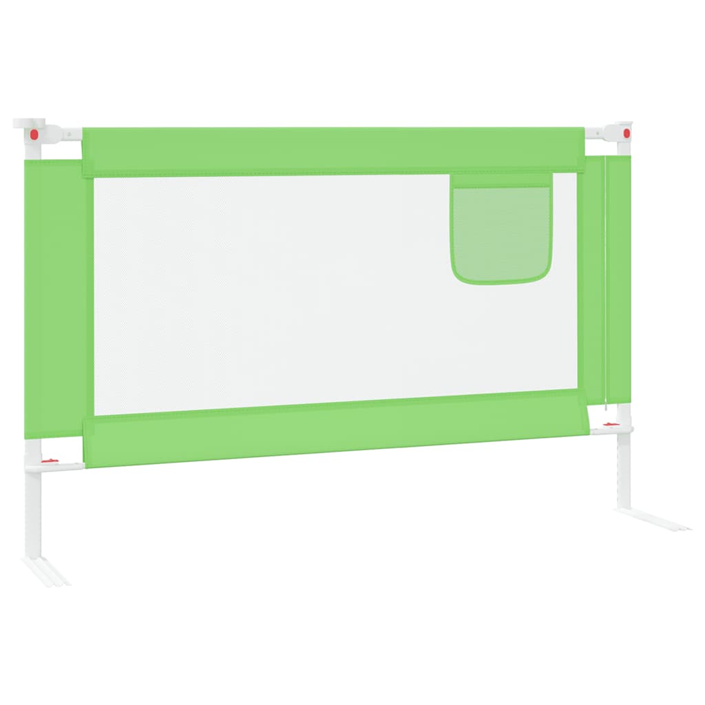 Sponda Letto di Sicurezza per Bambini Verde 120x25cm in Tessuto - immagine 4