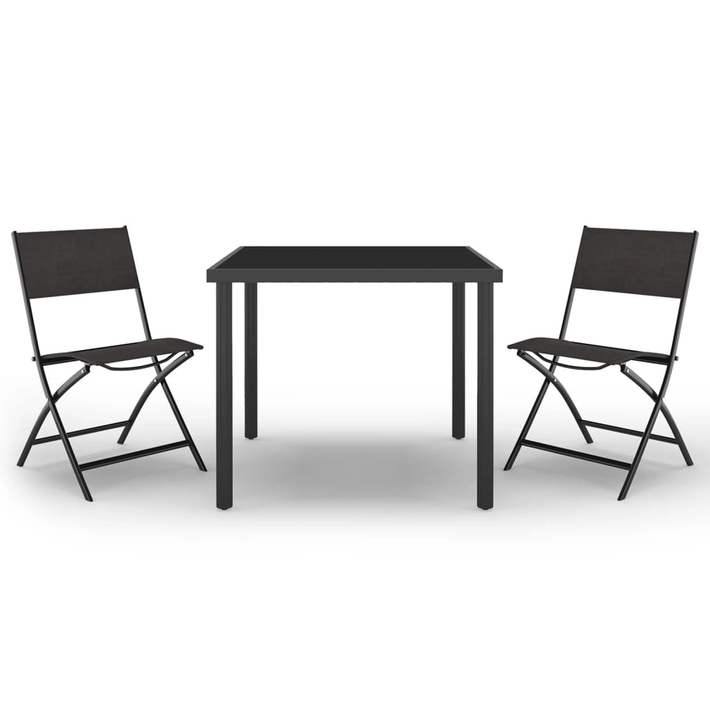 Set da Pranzo per Esterni 3 pz in Acciaio - immagine 2