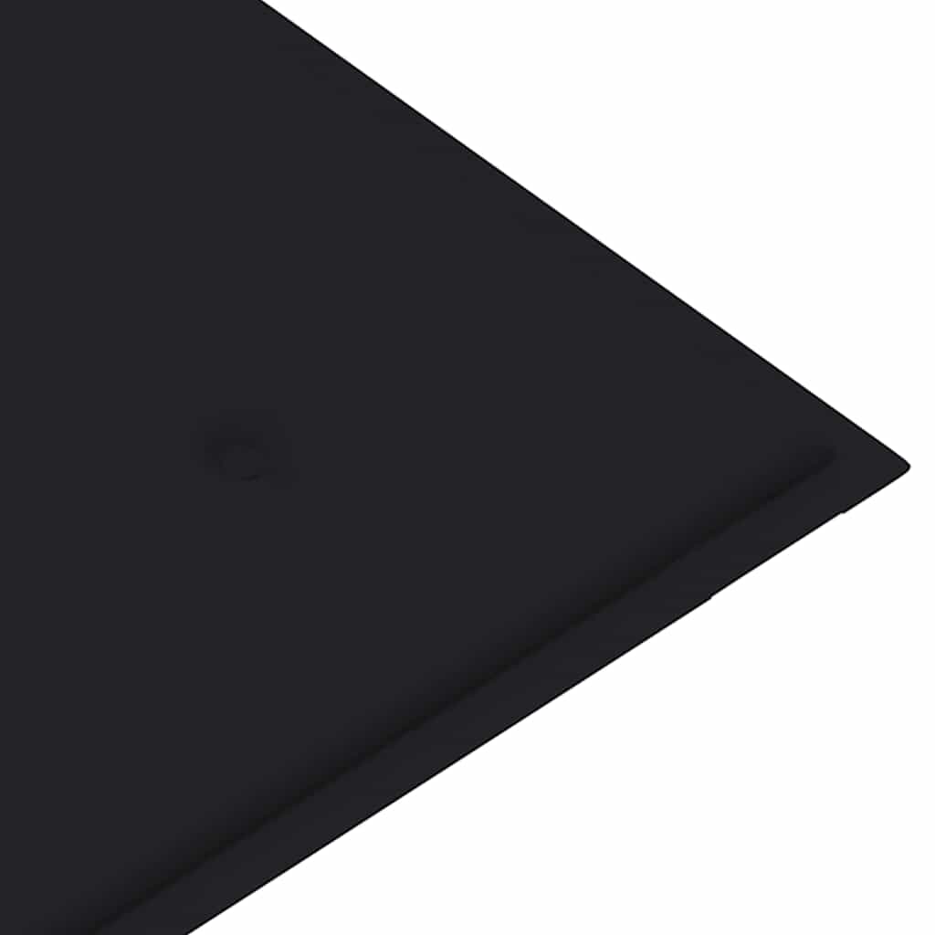 Panca Batavia con Cuscino Nero 120 cm in Massello di Teak - immagine 8