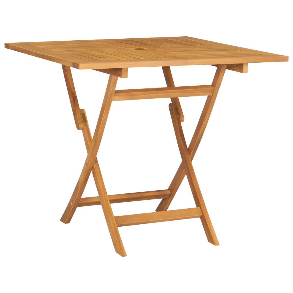 Set da Pranzo da Giardino 5 pz in Legno Massello di Teak - immagine 3