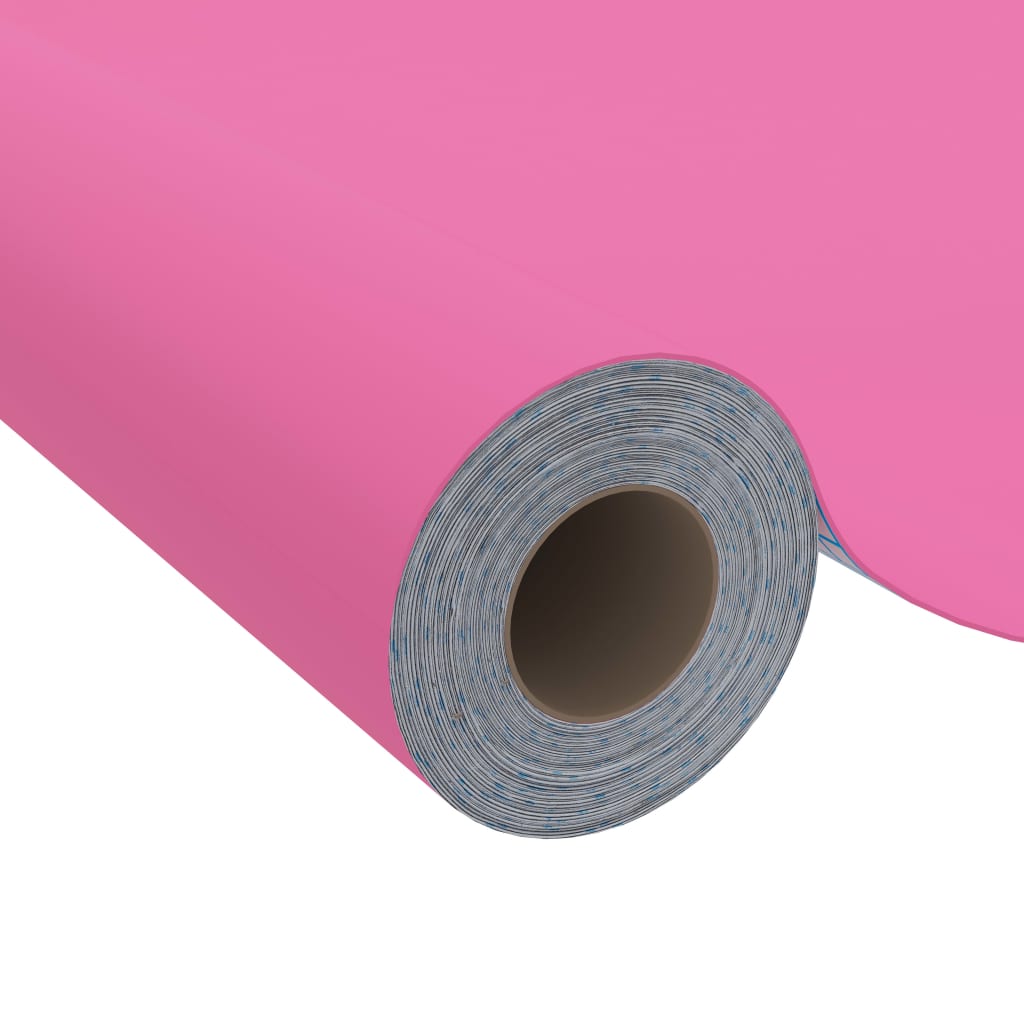 Pellicola Autoadesiva per Mobili Rosa Lucido 500x90 cm in PVC - immagine 3