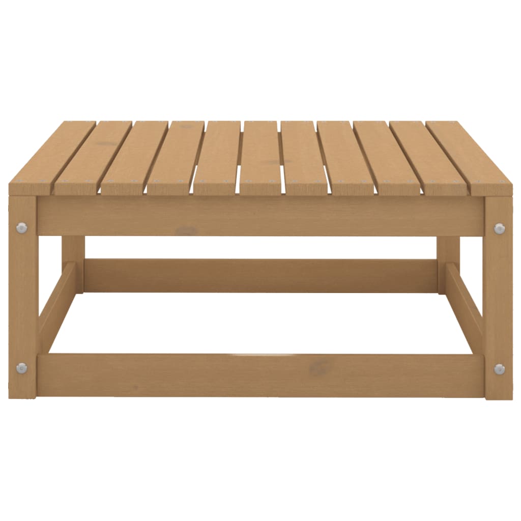 Set Divani da Giardino 9 pz Marrone Ambra Legno Massello Pino - immagine 9