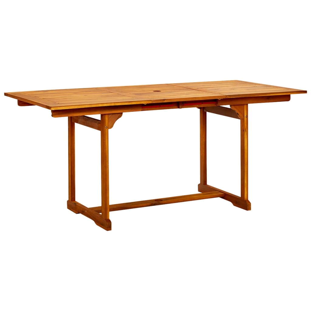 Set Mobili da Pranzo per Giardino 7 pz Legno Massello di Acacia - immagine 4