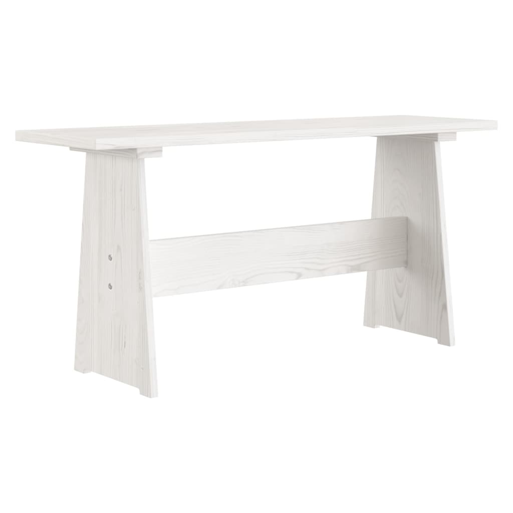 Set da Pranzo 3 pz REINE Bianco in Legno Massello di Pino - immagine 9
