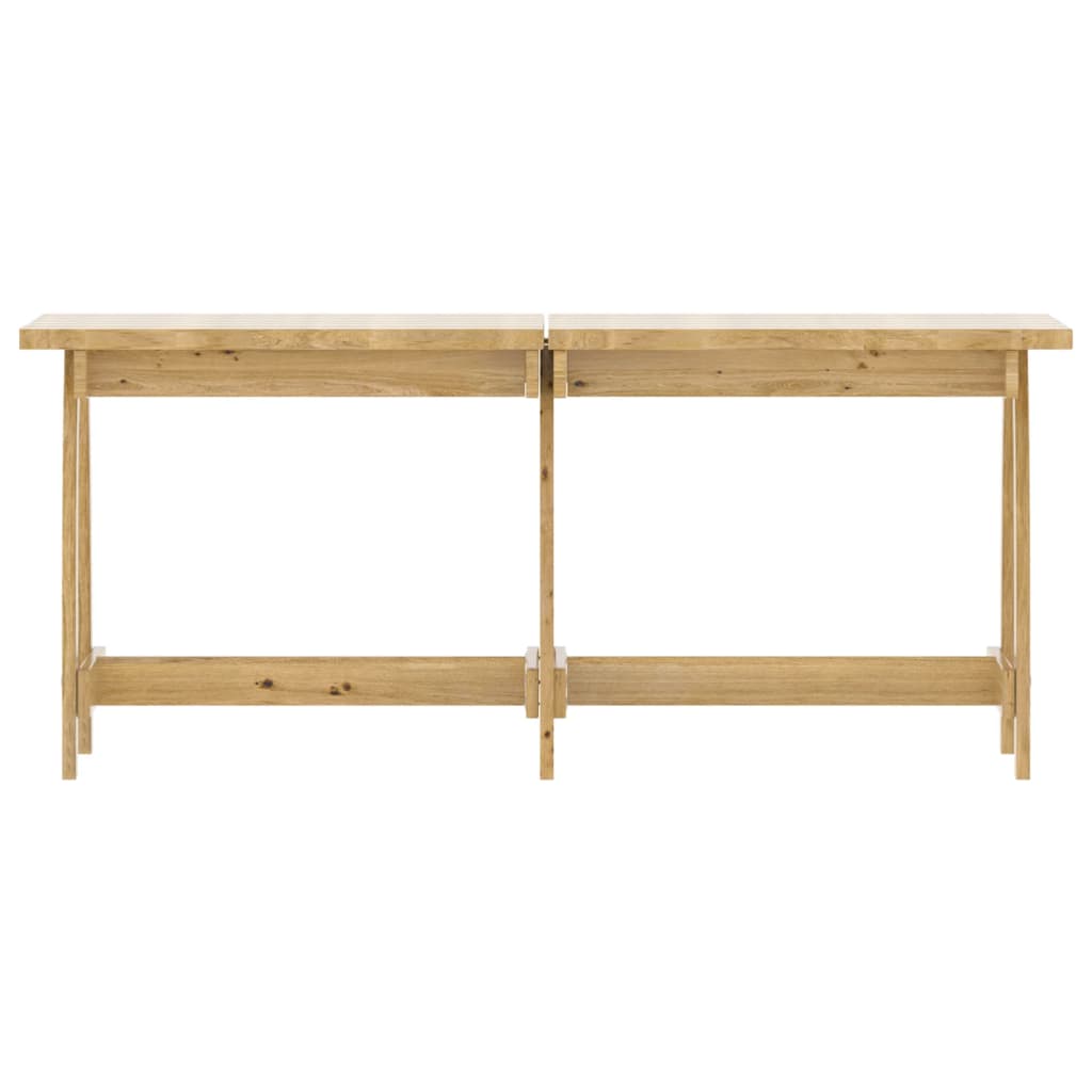 Set da Pranzo da Giardino 3 pz in Legno di Pino Impregnato - immagine 4