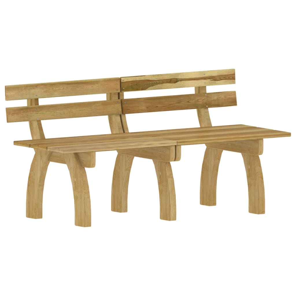 Set da Pranzo da Giardino 3 pz in Legno di Pino Impregnato - immagine 6
