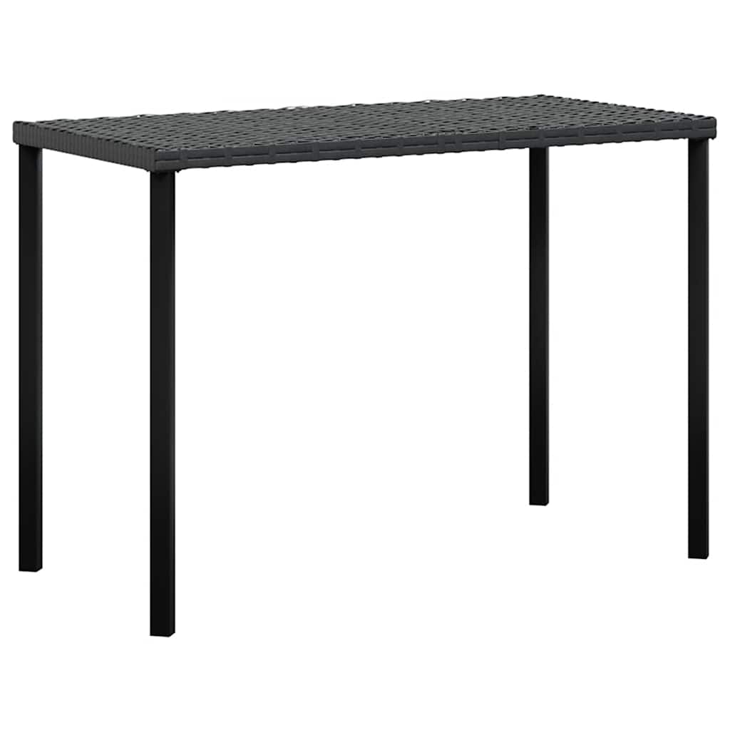 Set Divano a L con Cuscini 5 pz Nero in Polyrattan - immagine 5