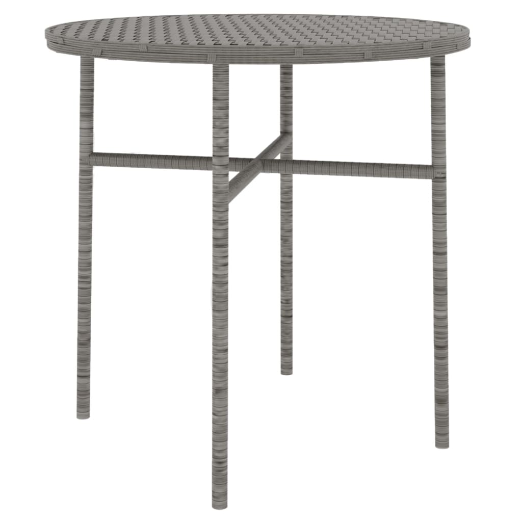 Set Mobili da Pranzo per Giardino 3 pz in Polyrattan Grigio - immagine 4
