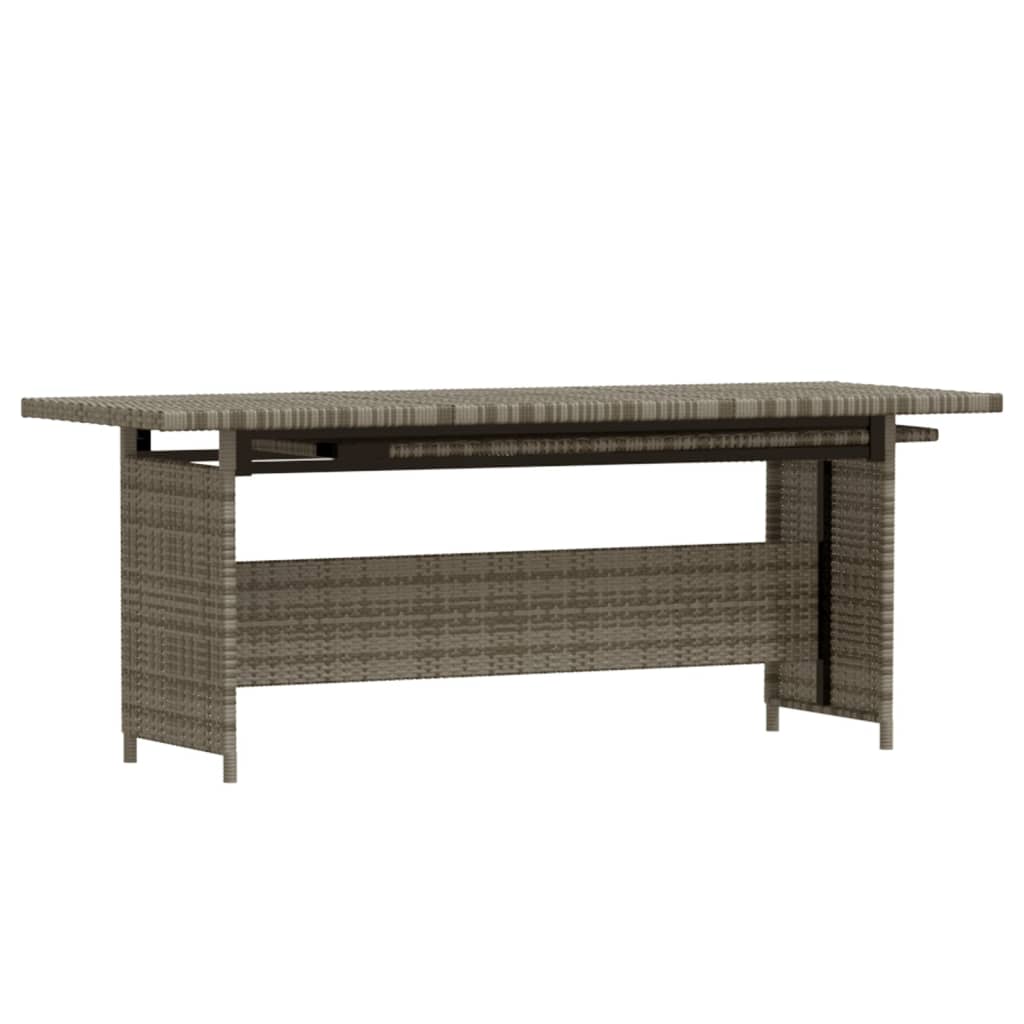 Set Divani da Giardino 3 pz con Cuscini in Polyrattan Grigio - immagine 5