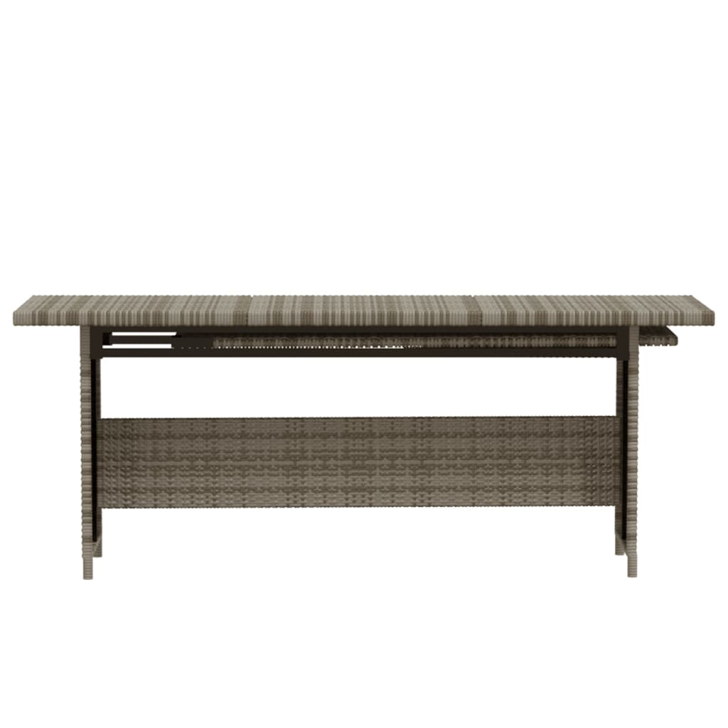 Set Divani da Giardino 3 pz con Cuscini in Polyrattan Grigio - immagine 6