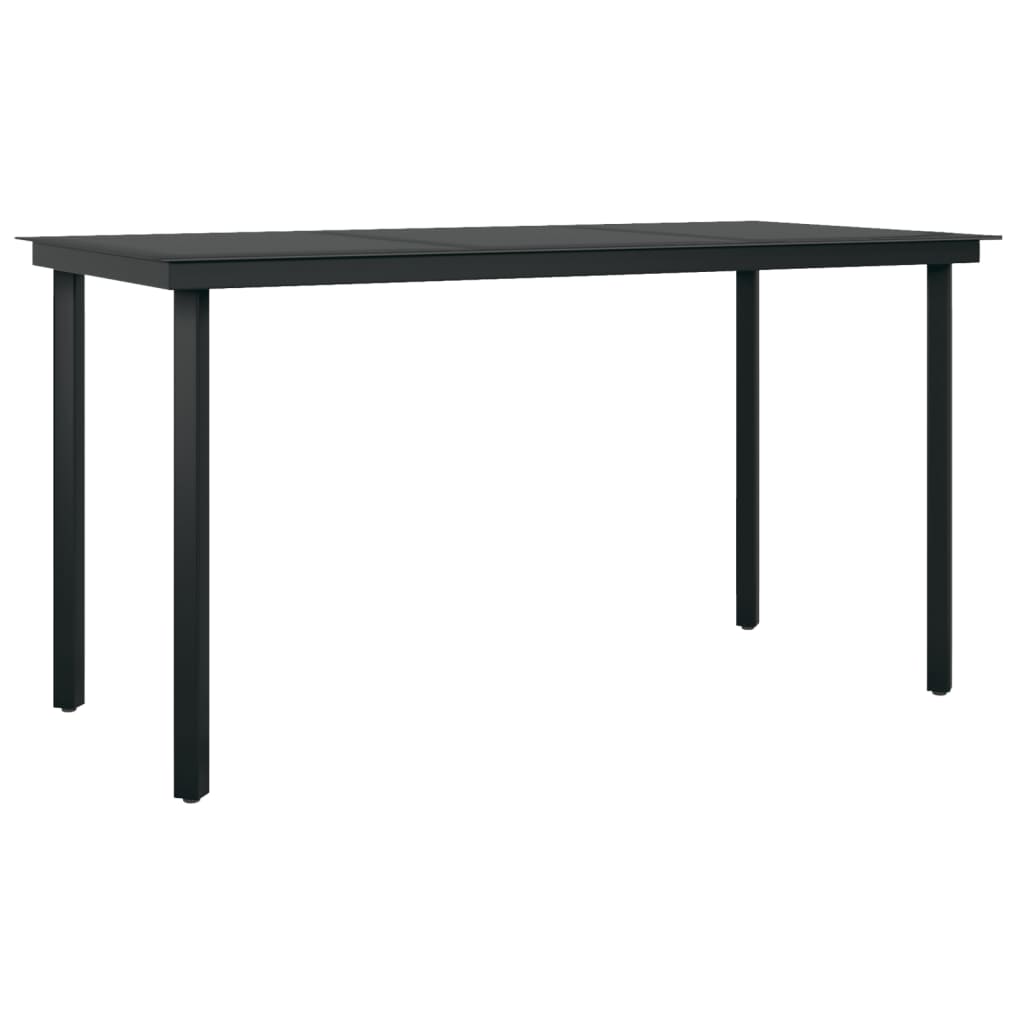 Set da Pranzo da Giardino 5 pz Nero - immagine 4