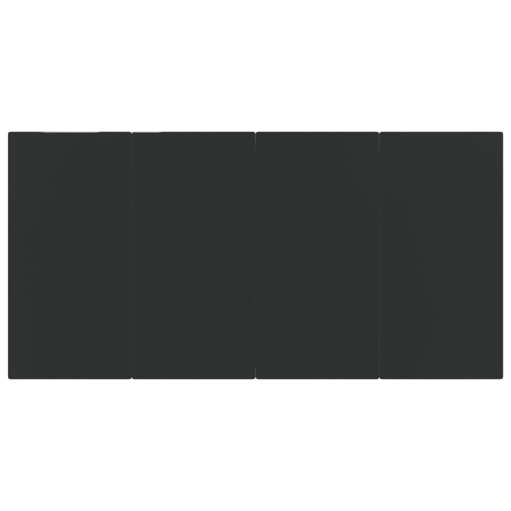 Set Mobili da Pranzo per Giardino 7 pz Nero - immagine 7