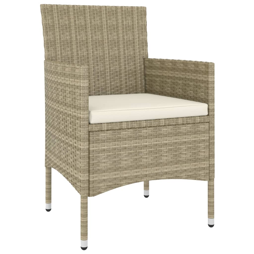 Set Divani da Giardino 5 pz in Polyrattan Beige - immagine 3