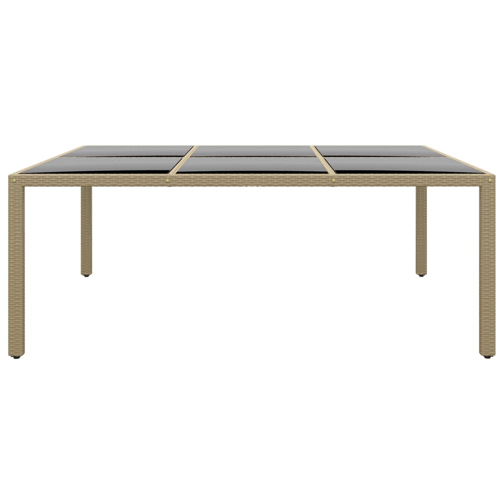 Set da Pranzo per Giardino 11 pz in Polyrattan Beige - immagine 7